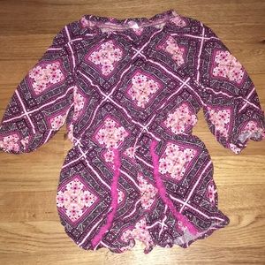Cute patterned romper